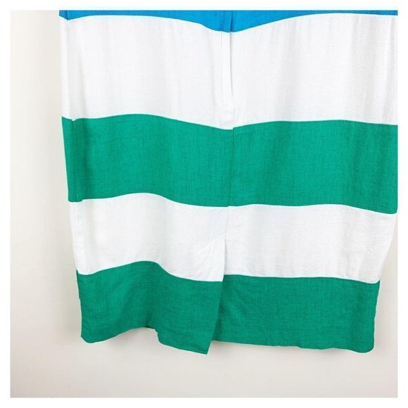 Jessica Howard Vintage Linen Striped Sheath Dress - Picture 9 of 12